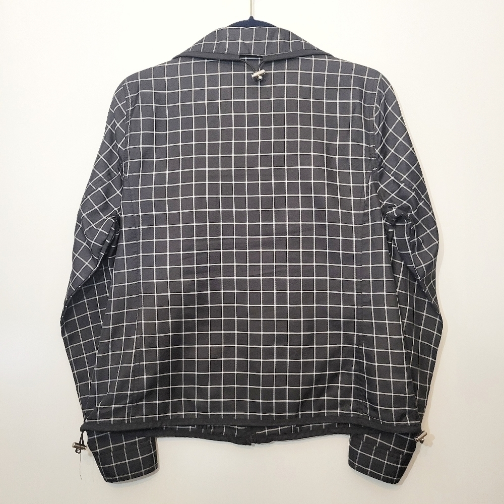 LAUREN Ralph Lauren Active Black and White Plaid Lightweight Jacket Size M - Picture 2 of 9